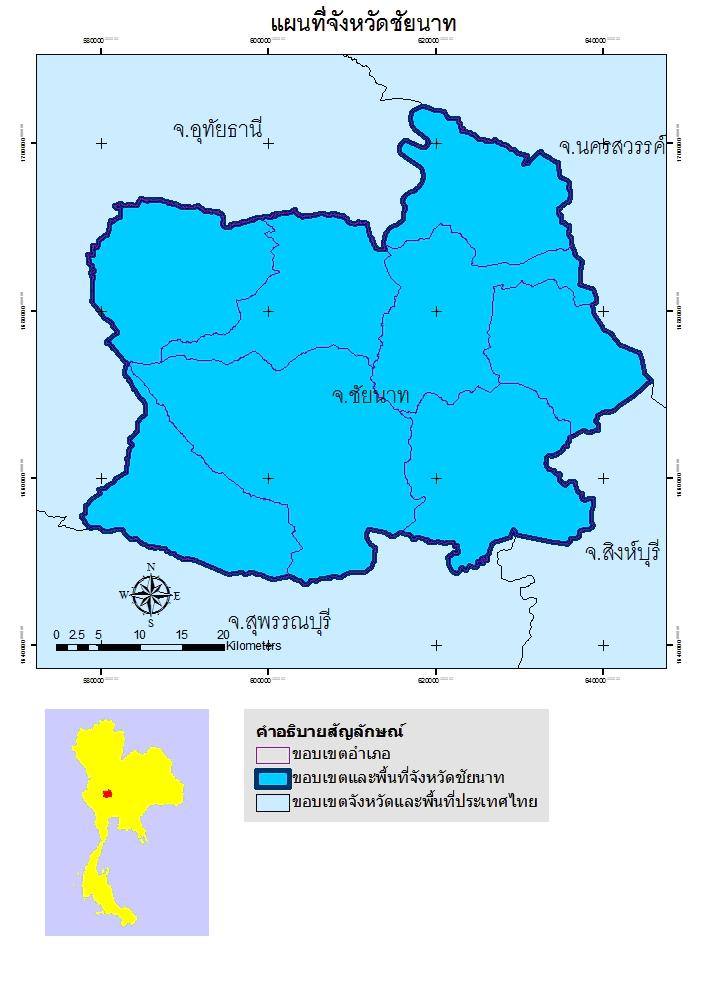 ทัวร์ แผนที่จังหวัด จังหวัดชัยนาท tour map chai nat