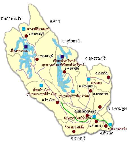 tour map kanchanaburi