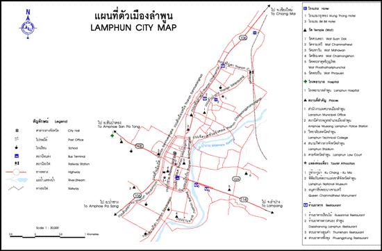 tour map lamphun