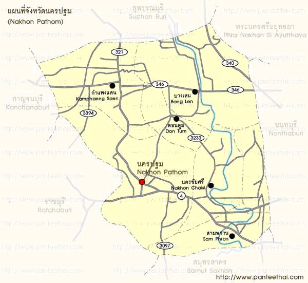 ทัวร์ แผนที่จังหวัด จังหวัดนครปฐม tour map nakhon pathom