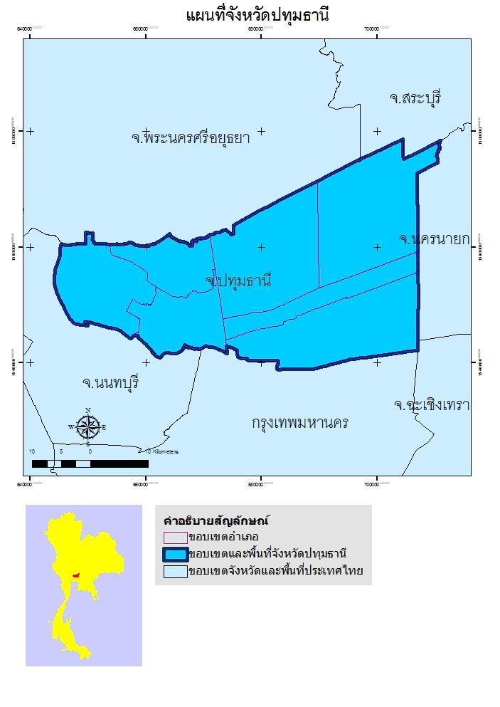 tour map pathum thani