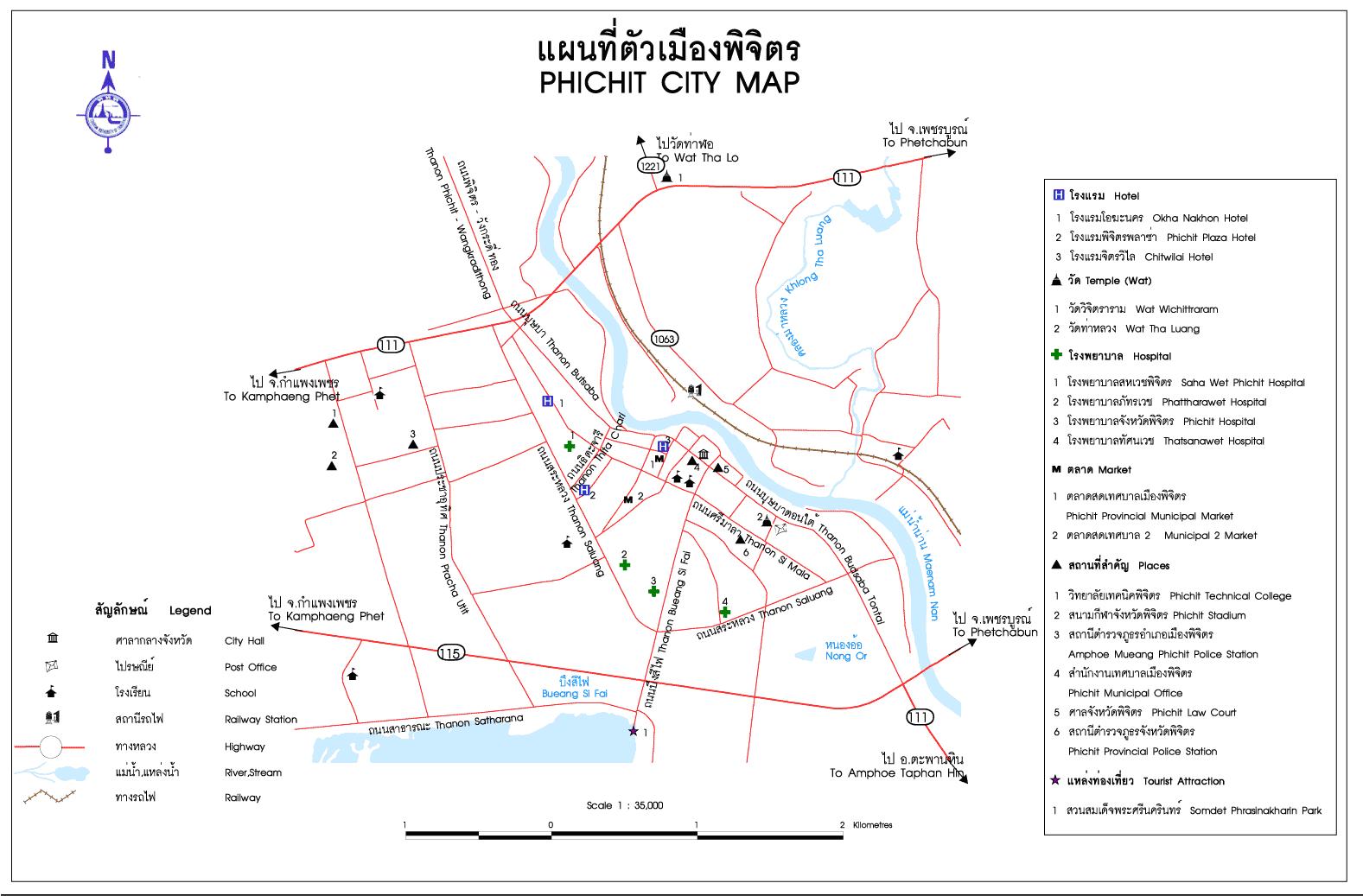 tour map phichit 2