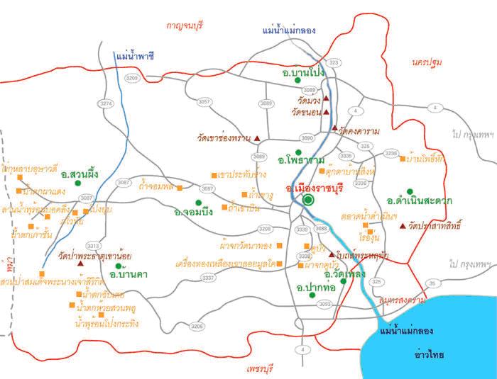 tour map ratchaburi