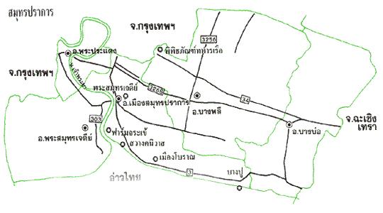 tour map samut prakan