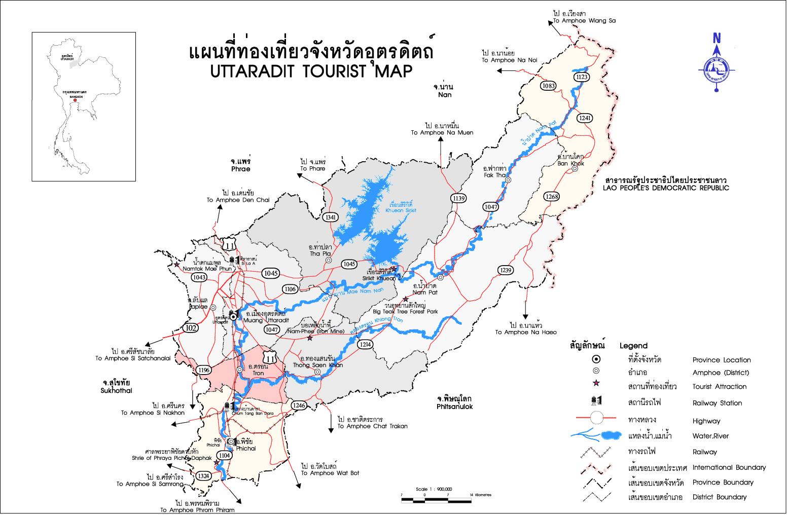tour map uttaradit 2