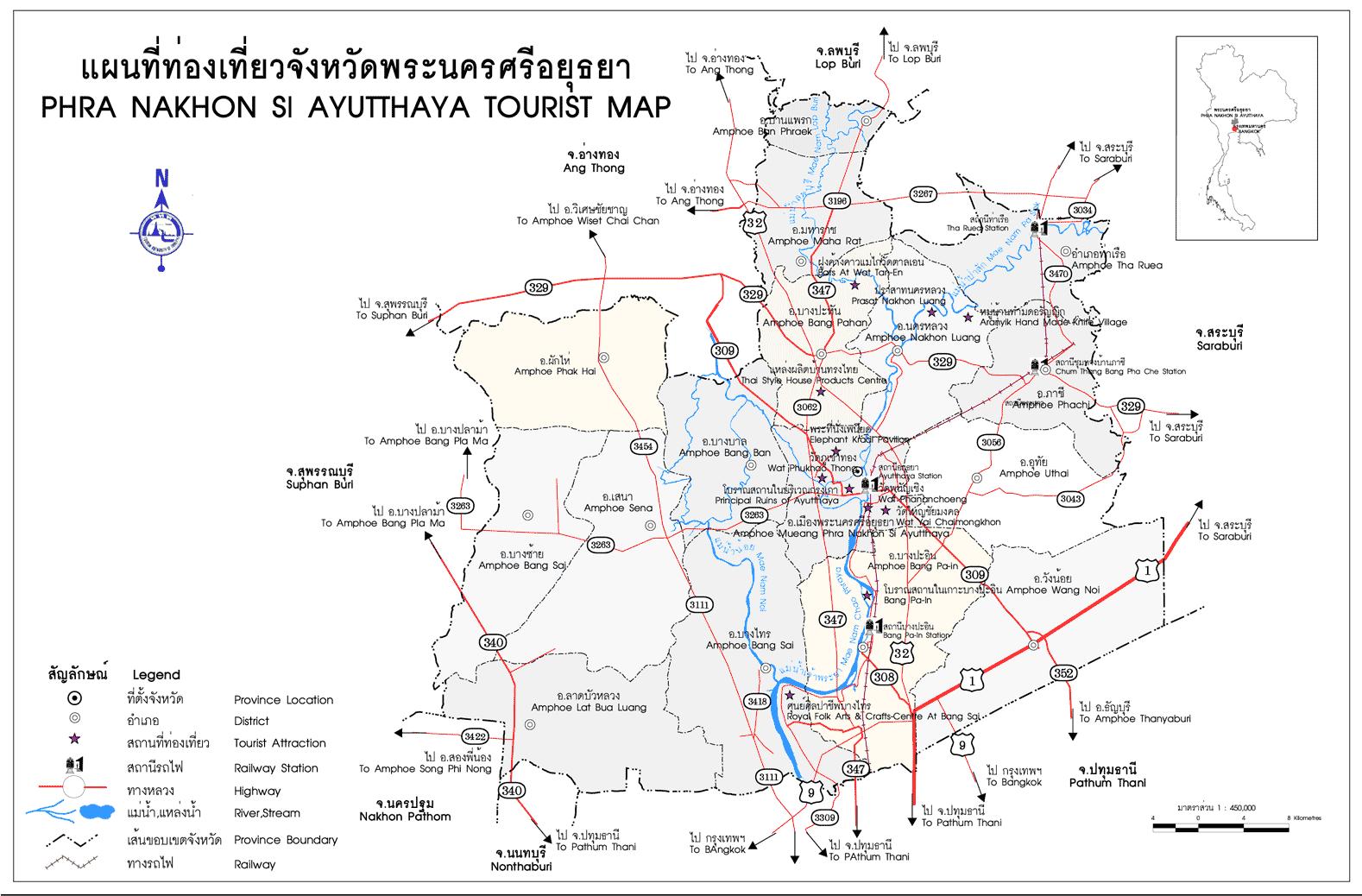 tour map ayutthaya 3