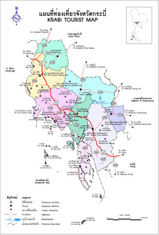 tour map krabi