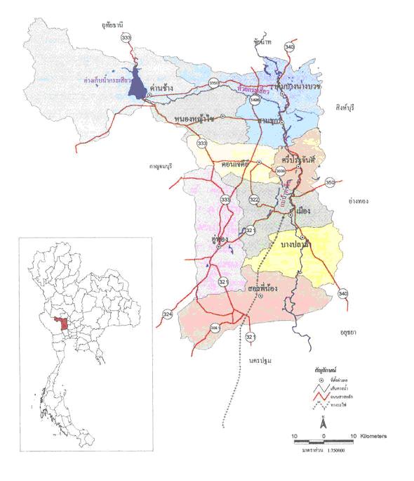 tour map suphan buri